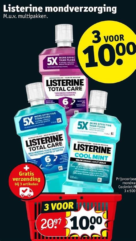 Listerine Mondverzorging Aanbieding bij Kruidvat .